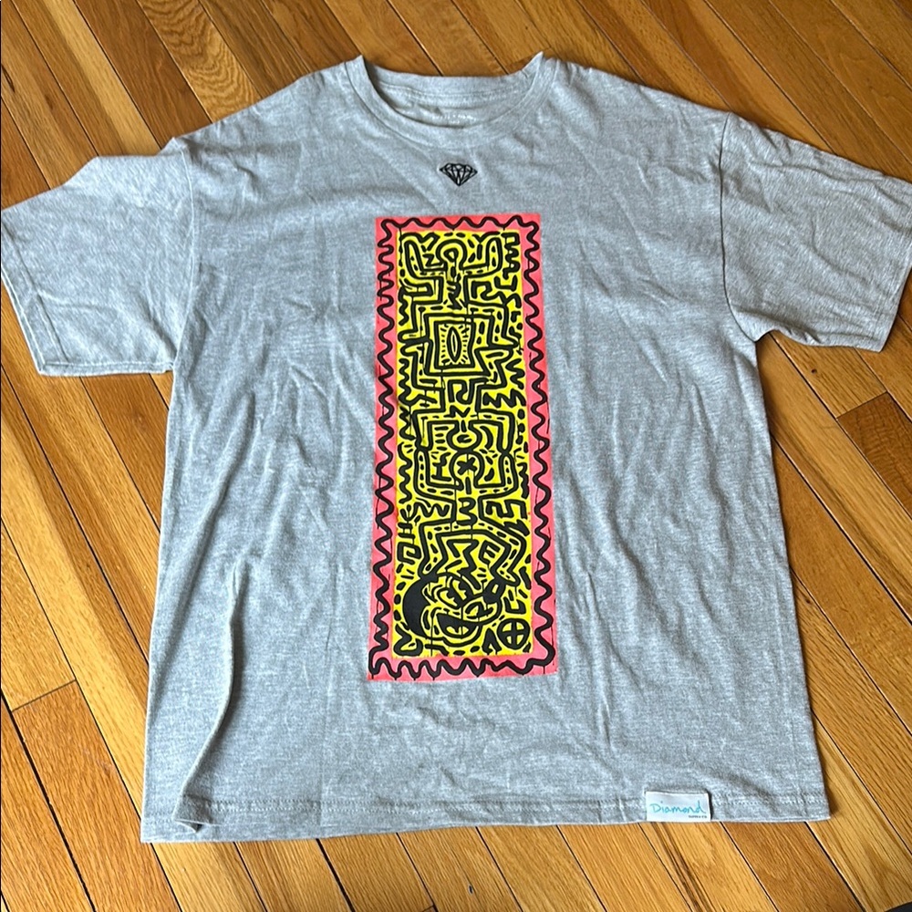 Diamond Supply Co. Mickey Mouse x Keith Haring collab tee size large